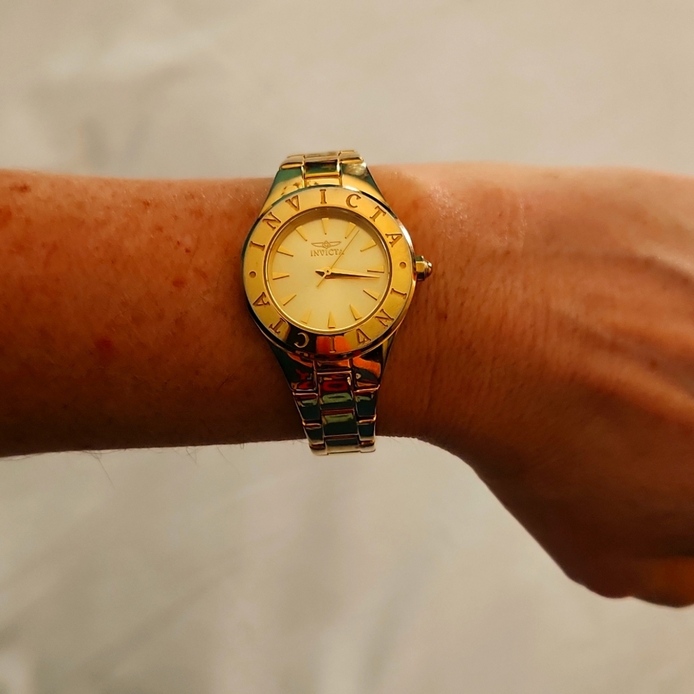 Ladies' gold Invicta watch